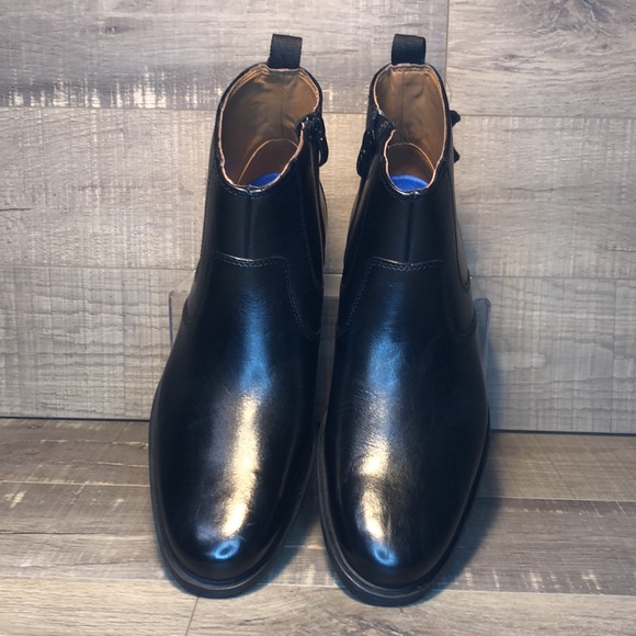 Clarks - Whiddon Zip Black Leather - Picture 5 of 6